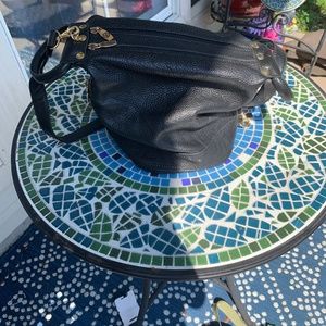 Valentina Black leather convertible